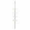 Telescopic Showe pole with trays – white & chrome