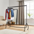 Superior Extra Heavy Duty Black Steel Clothes Rail with Locking Wheels – 6ft, 5ft & 4ft