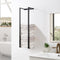 Wall Mounted Double Bar Towel Holder Rack Black Stainless Steel – 75x40x20cm