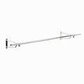 5ft Wall Mounted Clothes Rail – Steel Hanging Rack with Brackets & Fixings