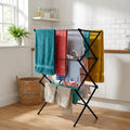 Foldable Clothes Airer – Compact Indoor Laundry Drying Rack, Silver