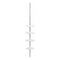 Telescopic Showe pole with trays – white & chrome