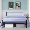 Metal Bed Frame Modern Design Single, Double, King, Extra Strong Black Finish Sturdy & Durable