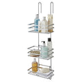 3-Tier Non-Rust Hanging Shower Caddy – Bathroom Organiser Rack for Shower Screen or Door