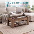 Coffee table Rustic Oak with opening table top