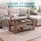 Coffee table Rustic Oak with opening table top
