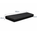 2 Seater Bench Cushions Outdoor Seat Pad – Water & UV Resistant, Removable Cover 108cm