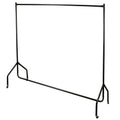 Heavy Duty Clothes Rail – Strong Black Garment Rack with Locking Wheels