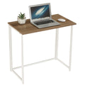 Foldable Computer Desk Wooden Folding Work Table Laptop Office PC Space Saving