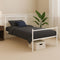 Single Metal Bed Frame Extra Strong Stylish Modern Bedroom Storage Sturdy Design