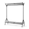 Clothing Rail Heavy Duty 6ft 5ft 4ft Hanging Clothes Shoe Hat Rack Shelf Wheels