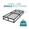 Metal Platform Bed Frame with Underbed Storage
