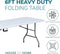 Heavy Duty 6ft Folding Table – Portable Plastic Banquet & Camping BBQ Table