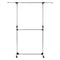 Double Clothes Rail with Adjustable Height & Extendable Top Rail