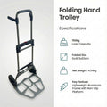 Stakx Heavy Duty Hand Trolley 150kg Capacity – Foldable with Wheels