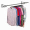 6ft Wall Mounted Clothes Rail – Steel Hanging Rack with Brackets & Fixings
