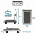 Stakx Heavy Duty Platform Trolley 300kg – Folding Cart with Castors