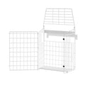 White Letterbox Cage No Screws Needed Door Mail Box Post Letter Catcher