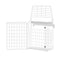 White Letterbox Cage No Screws Needed Door Mail Box Post Letter Catcher