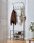 Multi Functional Coat Rack and stand With Shoe Rack Storage Solution