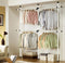 Floor to Ceiling Double Telescopic Wardrobe Organiser – 2 Tier Hanging Clothes Rack