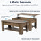 Coffee table Rustic Oak with opening table top