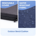 2 Seater Bench Cushions Outdoor Seat Pad – Water & UV Resistant, Removable Cover 108cm