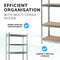 Boltless 180cm High 5 Tier Heavy Duty Galvanised Steel Shelving Unit – 875kg Capacity