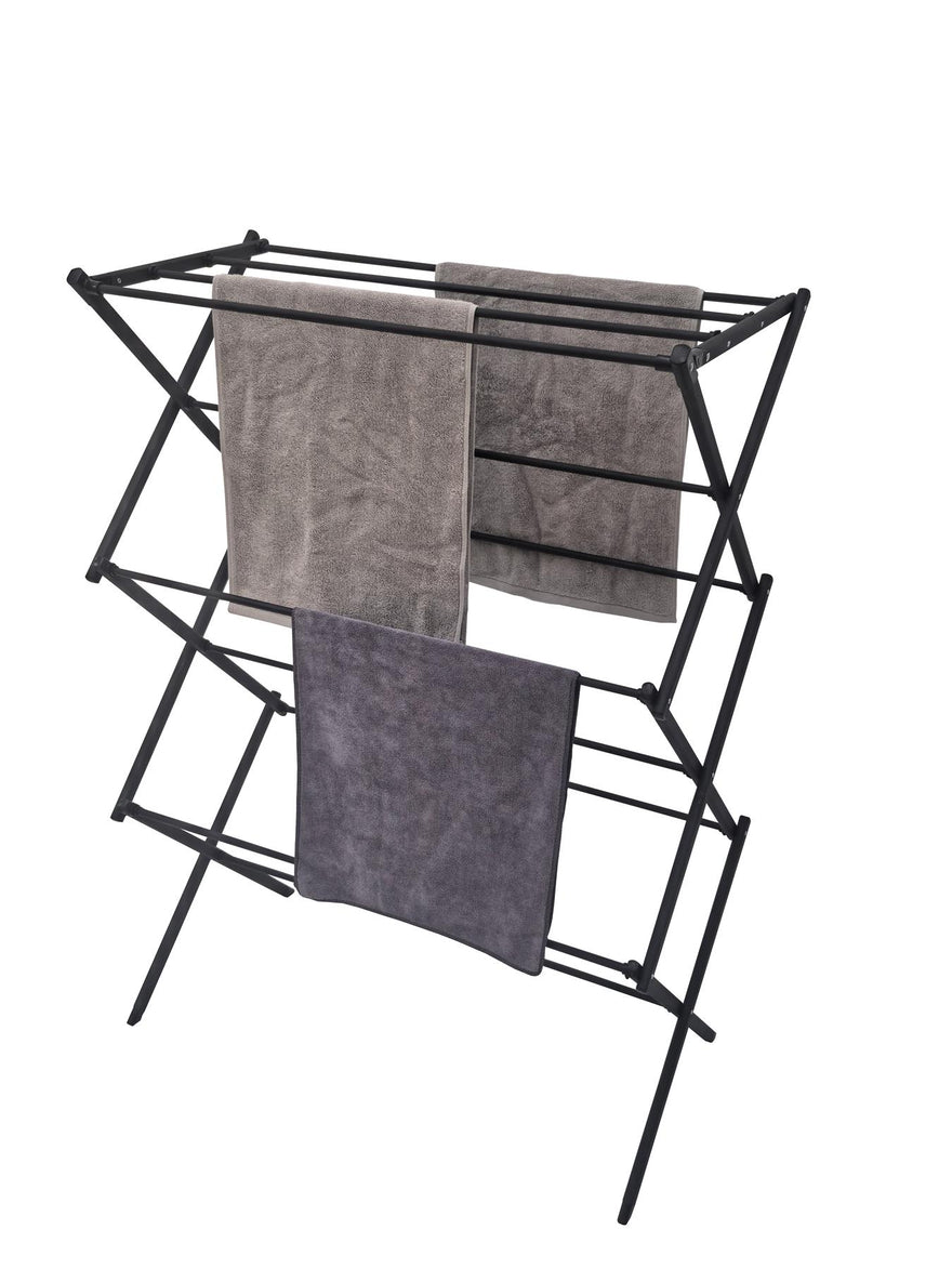 Foldable Clothes Airer – Compact Indoor Laundry Drying Rack, Silver