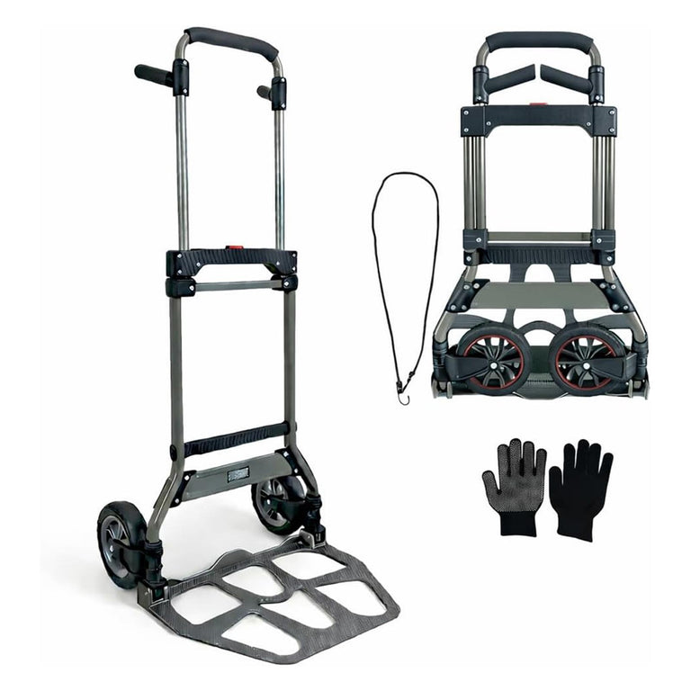 Stakx Heavy Duty Hand Trolley 80kg Steel Frame Aluminium Footplate
