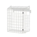 White Letterbox Cage No Screws Needed Door Mail Box Post Letter Catcher