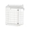 White Letterbox Cage No Screws Needed Door Mail Box Post Letter Catcher