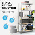Boltless 180cm High 5 Tier Heavy Duty Galvanised Steel Shelving Unit – 875kg Capacity