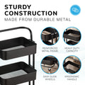 3‑Tier Storage Trolley on Wheels – Versatile Organiser for Kitchen, Bathroom, Office or Bedroom