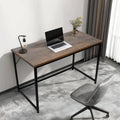 Computer Desk 120cm – Large Home Office, Gaming & Study Table with Black Frame