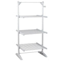 3-Tier Heated Clothes Airer with Cover – Electric Drying Rack, Silver