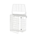 White Letterbox Cage No Screws Needed Door Mail Box Post Letter Catcher