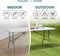 Heavy Duty 5ft Folding Table – Portable Plastic Banquet & Camping BBQ Table