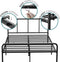 Bed Frame Metal Rounded Headboard Easy Assembly Under Storage Single Double King
