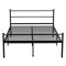 Metal Bed Frame Modern Design Single, Double, King, Extra Strong Black Finish Sturdy & Durable