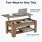 Coffee table Rustic Oak with opening table top