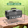 Portable BBQ Charcoal Grill Ideal for Camping, Festivals & Travel with Foldable Legs