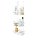 3-Tier Non-Rust Hanging Shower Caddy – Bathroom Organiser Rack for Shower Screen or Door