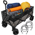 220L Foldable Utility Trolley – Heavy Duty Cart with Carry Bag, Liner & Bungee Ropes