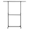 Double Clothes Rail with Adjustable Height & Extendable Top Rail