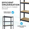 Boltless 180cm High 5 Tier Heavy Duty Steel Shelving Unit – 875kg Load, Black