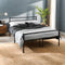 Metal Bed Frame Modern Design Single, Double, King, Extra Strong Black Finish Sturdy & Durable