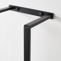 Wall Mounted Double Bar Towel Holder Black Stainless Steel – 70x20x15cm