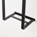 Wall Mounted Double Bar Towel Holder Rack Black Stainless Steel – 75x40x20cm