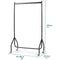 Heavy Duty White Clothes Rail Metal Clothing Rack on Wheels | 3ft, 4ft, 5ft, 6ft